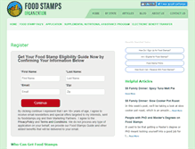 Tablet Screenshot of foodstamps.org